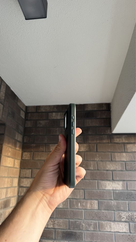 Skorzane Magsafe Etui Iphone 15 Pro Max Green