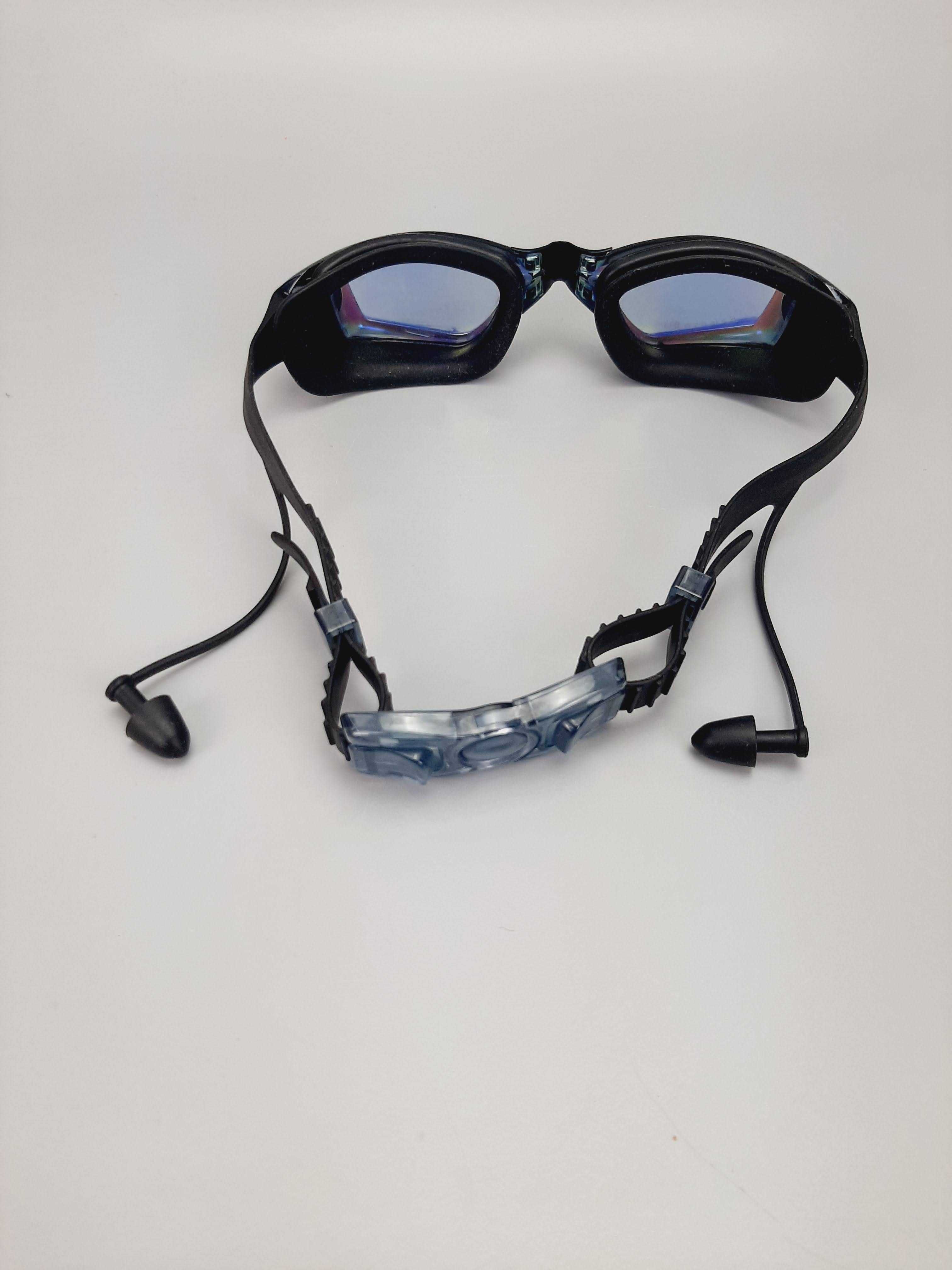 Okulary pływackie z zatyczkami do uszu