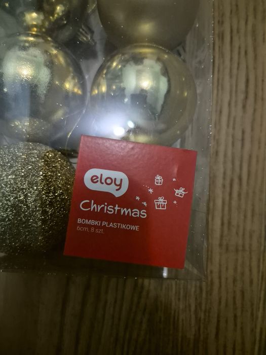 Bombki na choinkę złote