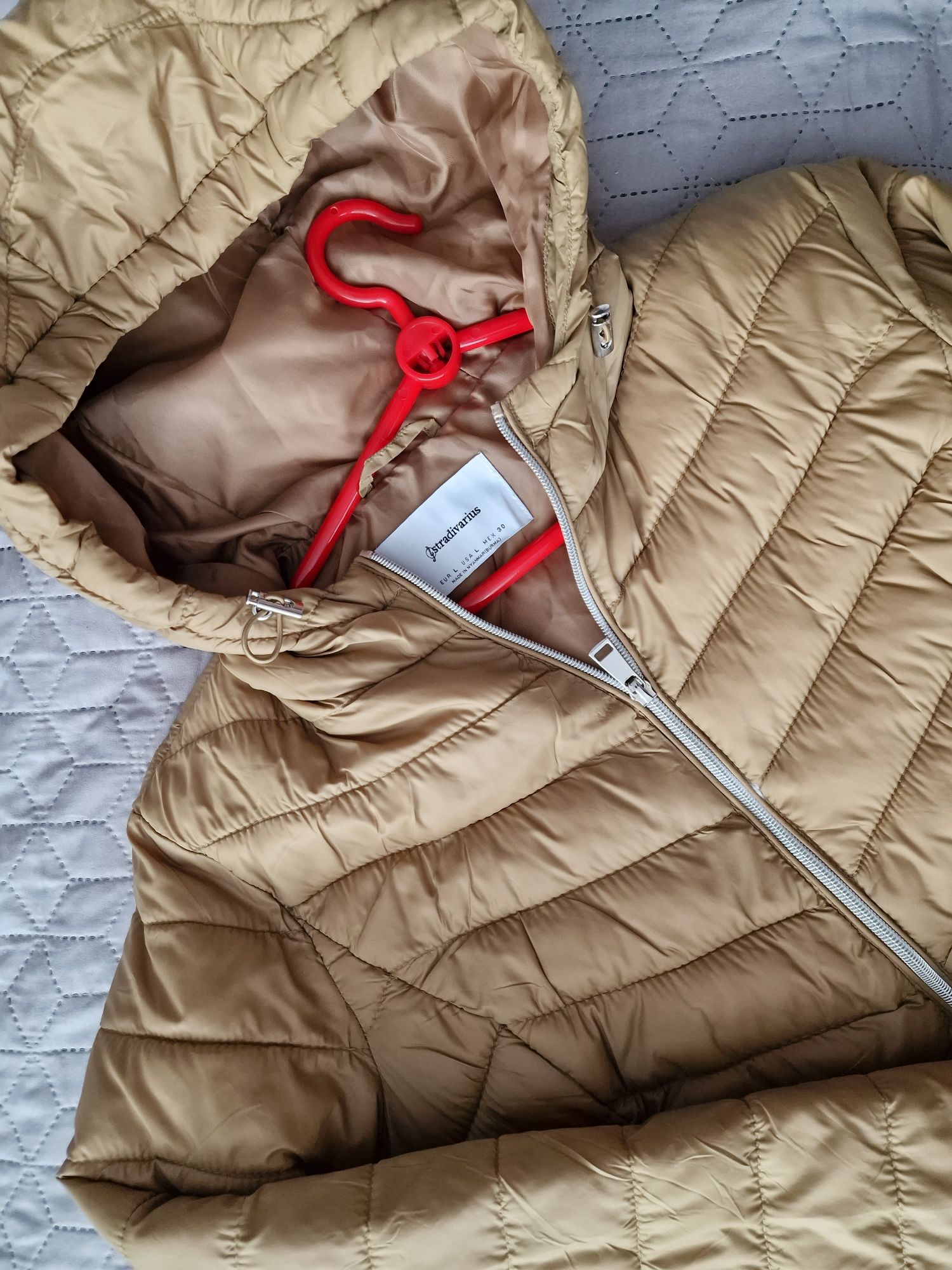 2 kurtki wiosenne jesienne pikowane stradivarius pull&bear 38/40 khaki