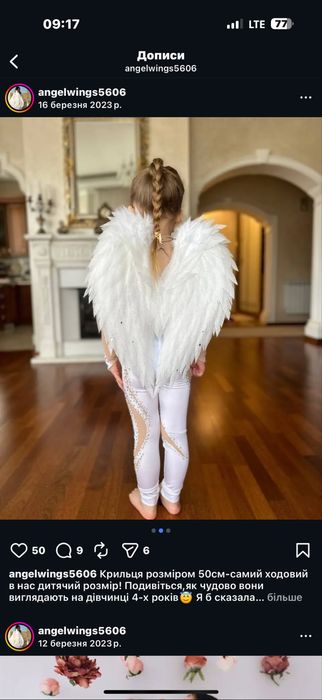 Крила ангела на прокат