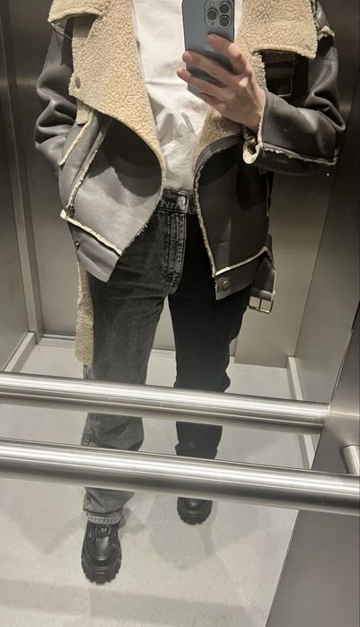 Kurtka zimowa kożuch. nowa