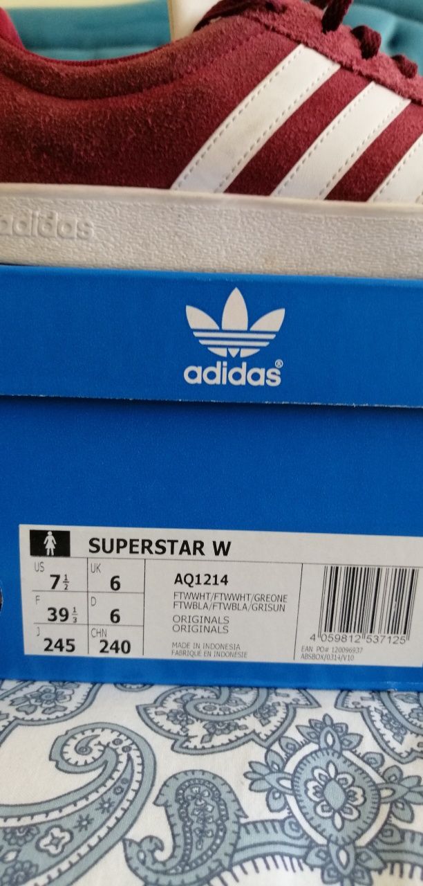 Sapatilhas Adidas Superstar W Aq1214 Originais