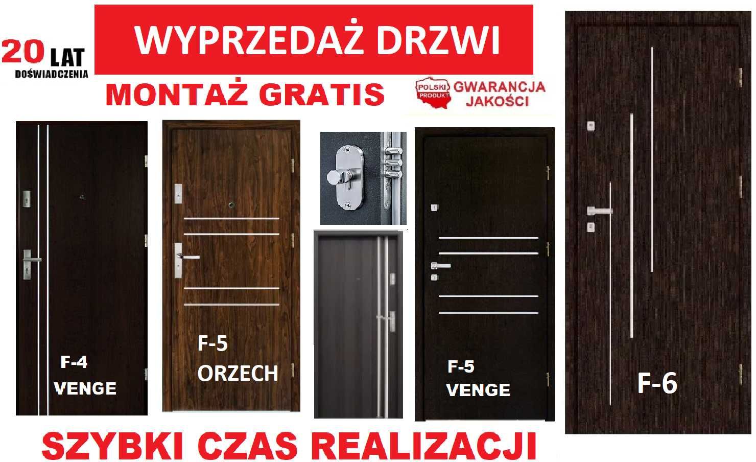 Drzwi wejściowe ZEWNĘTRZNE-wewnętrzne z montażem do mieszkania w bloku