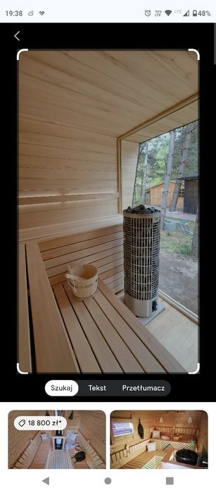Sauna ogrodowa Beczka 350 cm