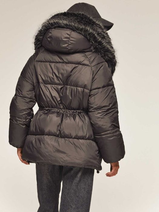 Куртка зимова бомбер пуфер пуховик пальто оверсайз