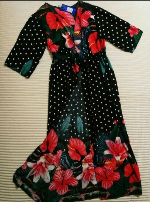 Пляжный халат -туника натуральная ткань