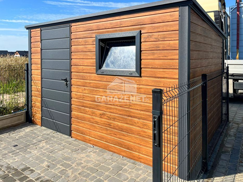 SCHOWEK DOMEK OGRODOWY 3,5X2,5M - Drzwi - Okno - Drewnopodobny  TS775