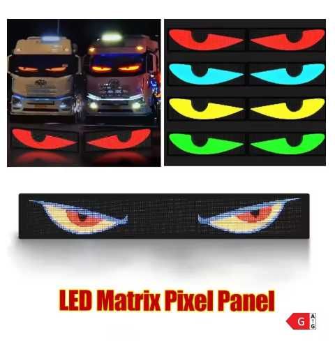 Painel LED RGB Programável para Carro ou Caminhão