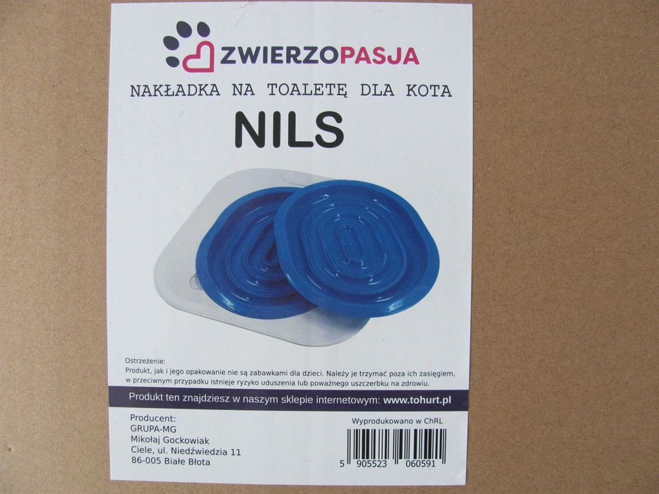 Nakładka na toaletę dla kota