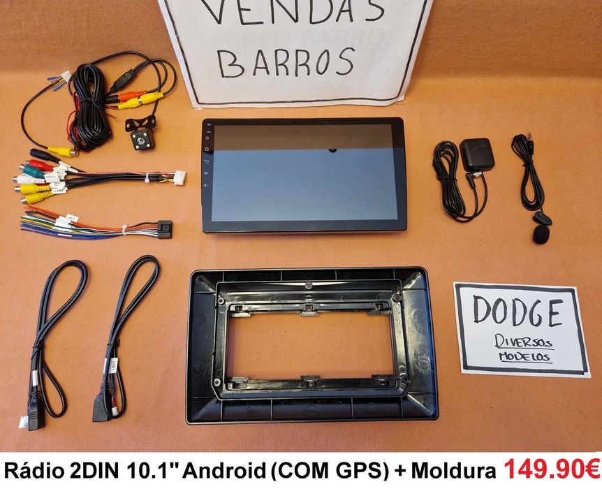 (NOVO) Rádio 2DIN DODGE • Caliber • Journey • Ram • Android GPS