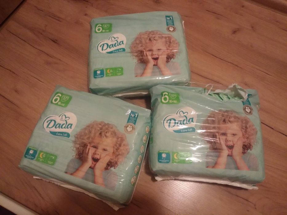 Pieluchy Dada Extra Soft rozm. 6 w sumie 104 szt.