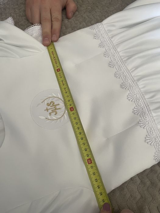 Sukienka komunijna 146 plus halka i sweterek