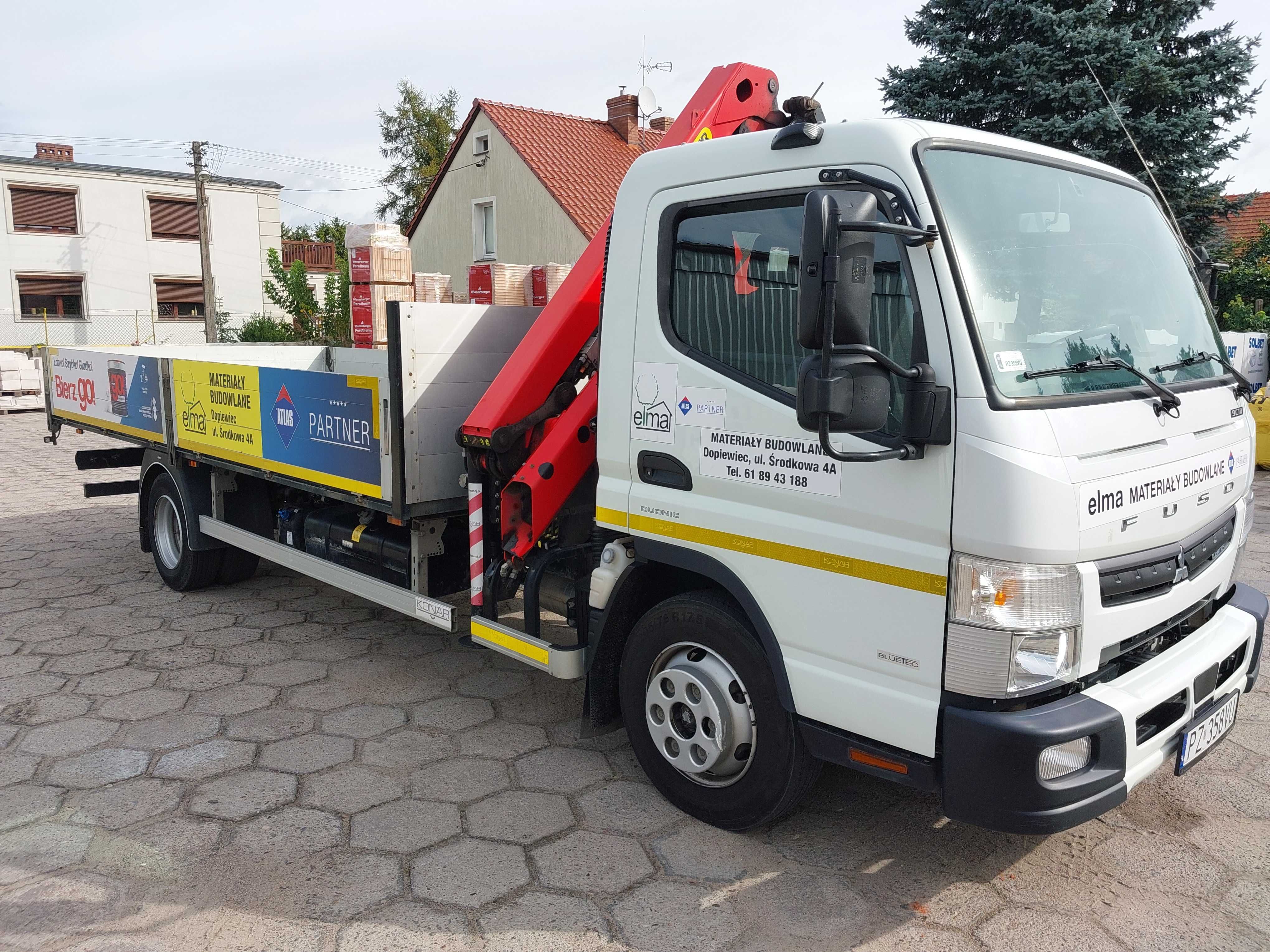 Usługa transportowa HDS towarów i maszyn