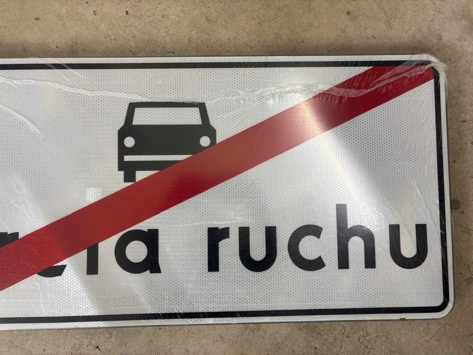 Znaki drogowe Strefa ruchu 4 sztuki