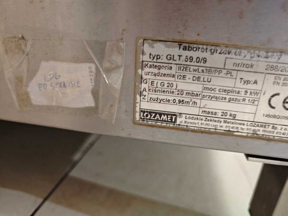 Taboret gazowy LOZAMET LPG – 9 kW – po serwisie