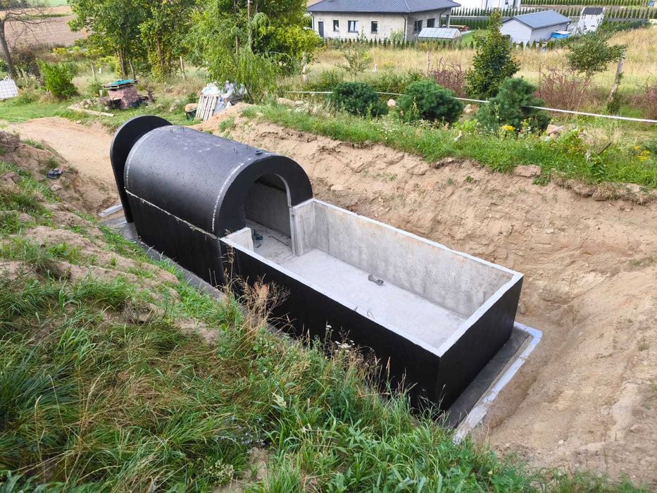 Piwnica betonowa ziemianka 2x350cm B30W8 solidna konstrukcja schody