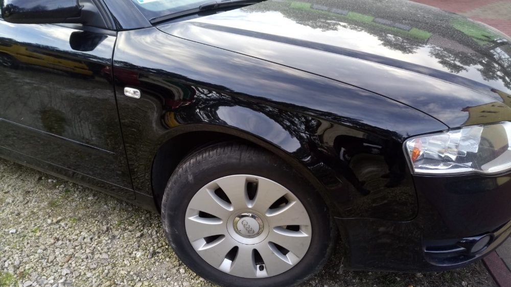 błotnik nowy OCYNK AUDI A4 B7 konserwacja prawy czarny ly9b Y9B TRWAŁY
