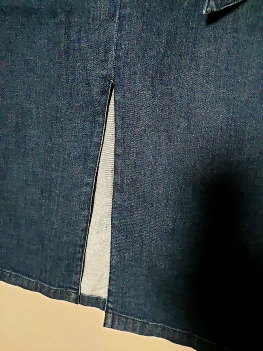 Dżinsowa Spódnica z paskiem