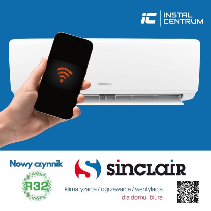 klimatyzacja SINCLAIR SKY 2,7 KW, z montażem