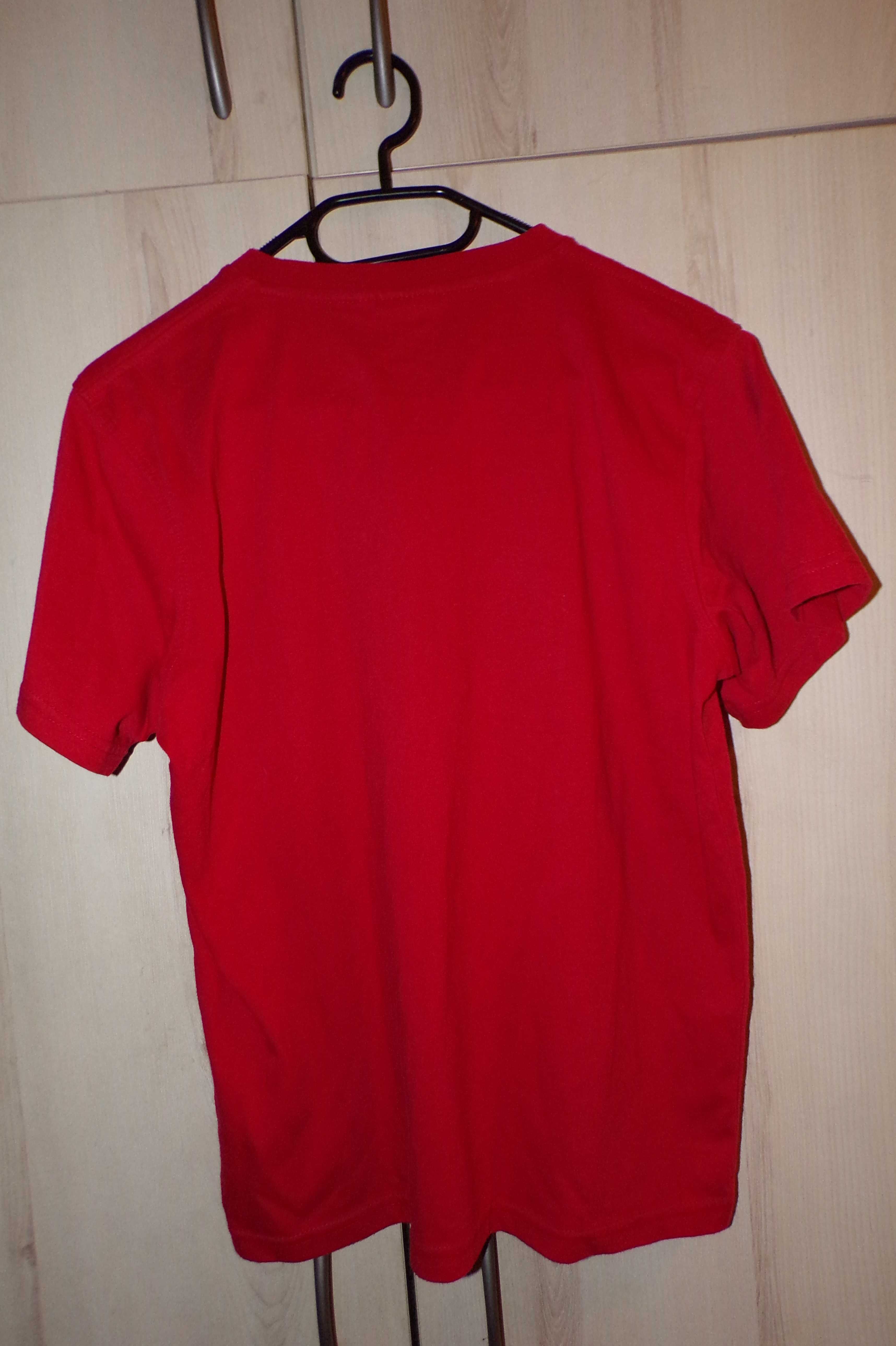 2 czerwone T-shirty na 164cm