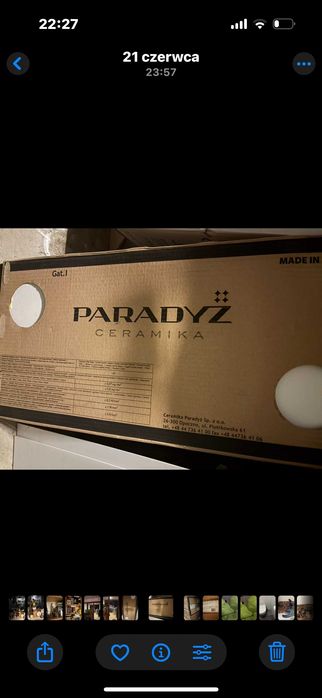 Płytki białe NEVE BIANKO PARADYŻ  29,0 x 59,0
