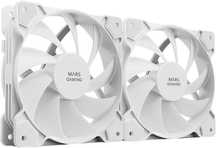 MARSGAMING Wentylator MF-PWMX2 120x120x25mm 12V 12dBA  RPM 2 sztuki