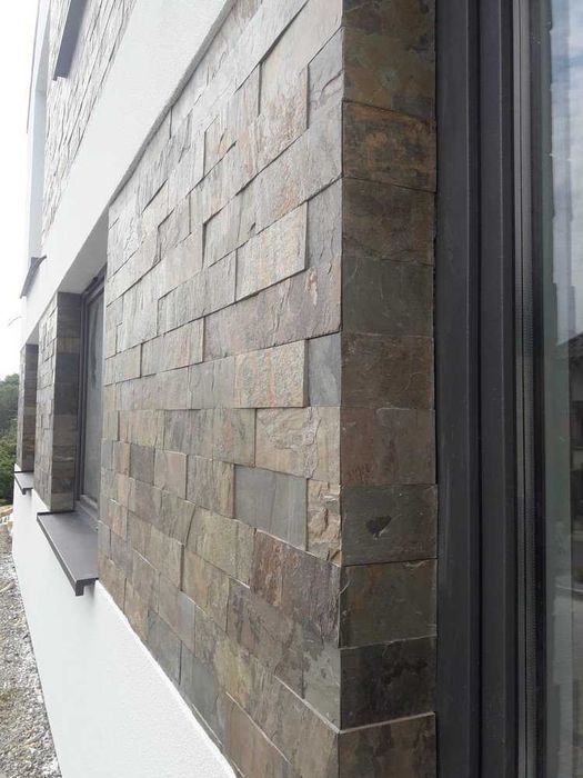 Płytki Kamienne Łupek Złoty California Gold naturalny 30x10x1cm