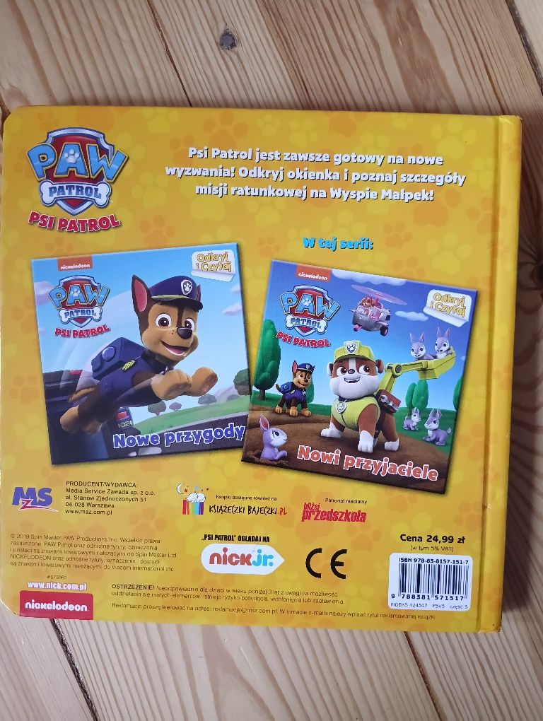 Psi patrol - Nowe wyzwania -okienka do odkrywania