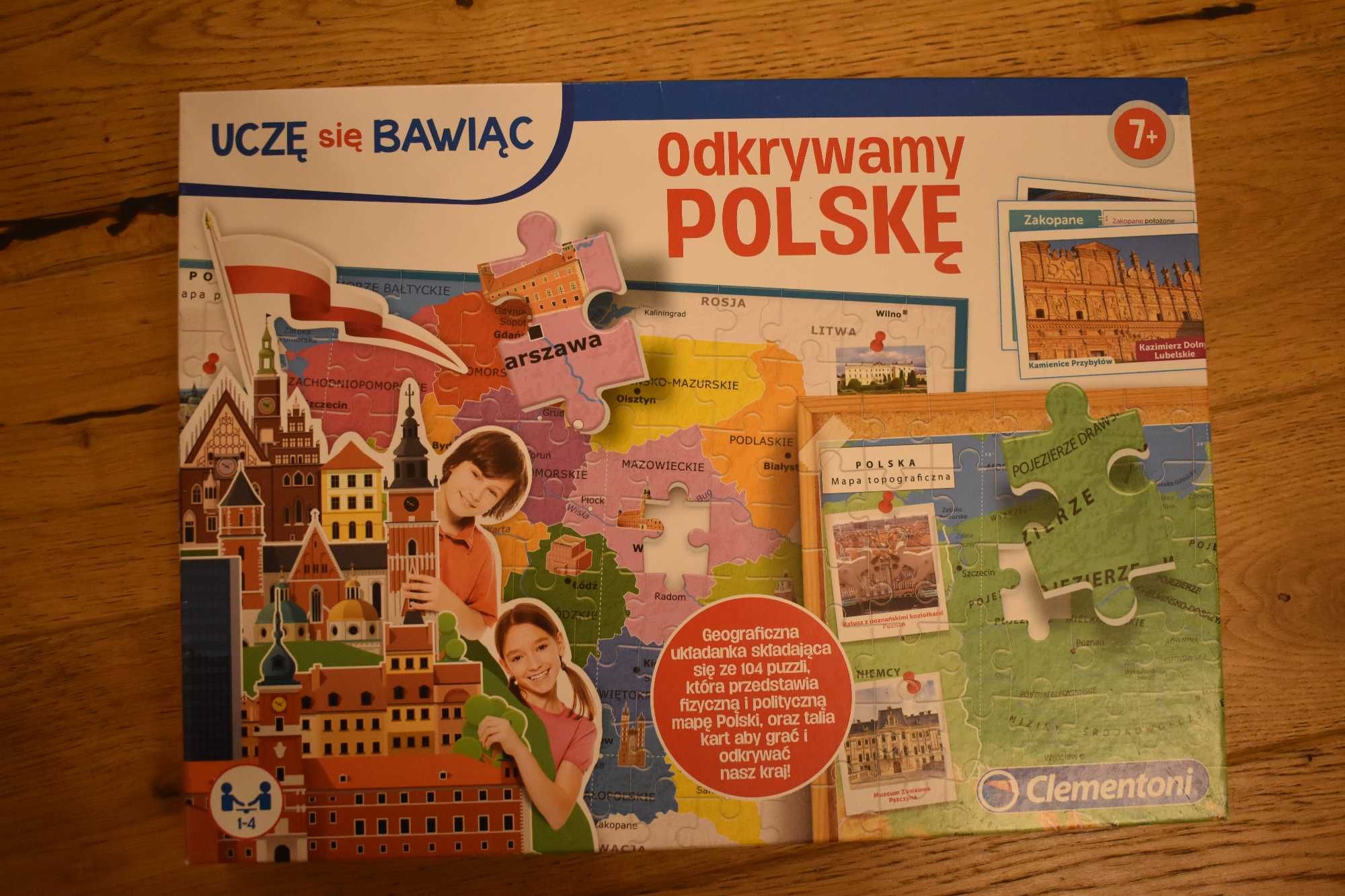 Puzzle Odkrywamy Polskę Clementoni