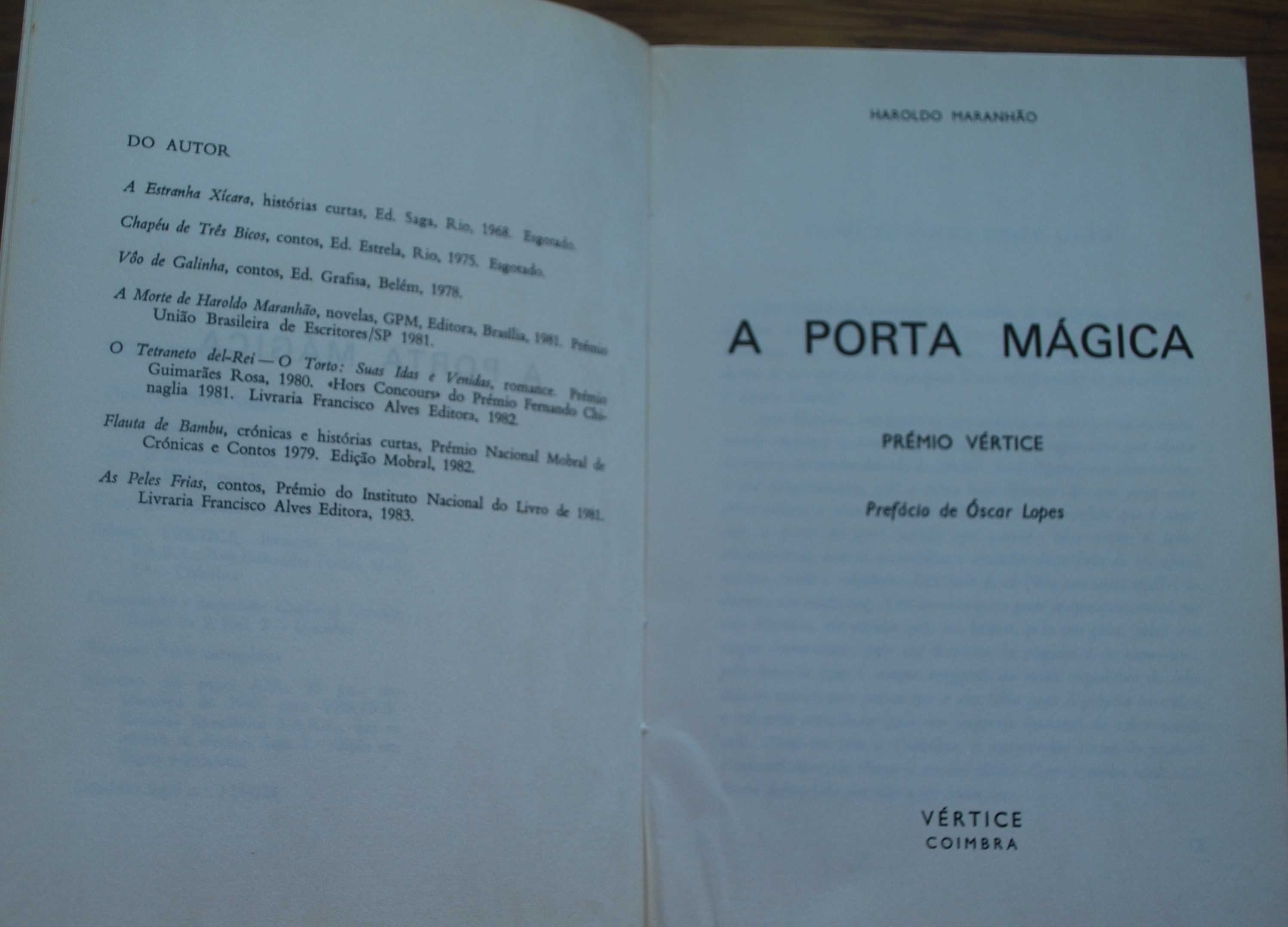 A Porta Mágica de Haroldo Maranhão - 1º Edição 1983