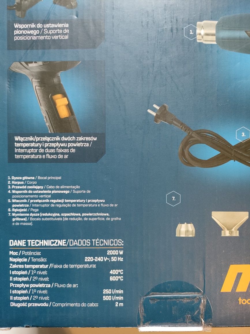 Opalarka NiteoTools 2000W Z gwarancją producenta.