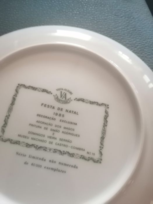 Pratos de Natal Vista Alegre, colecção