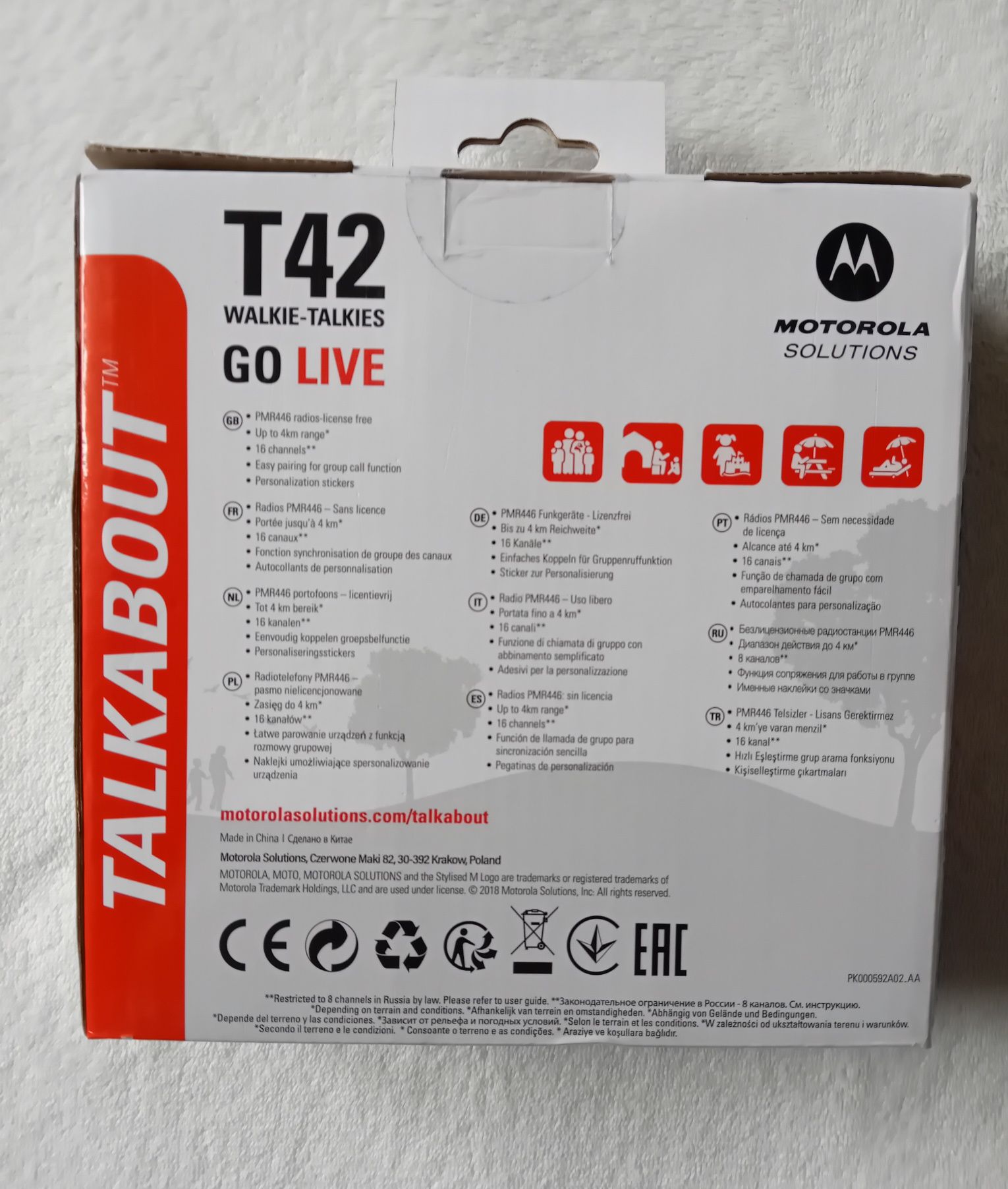 Radiotelefon Motorola  Talkabout T42