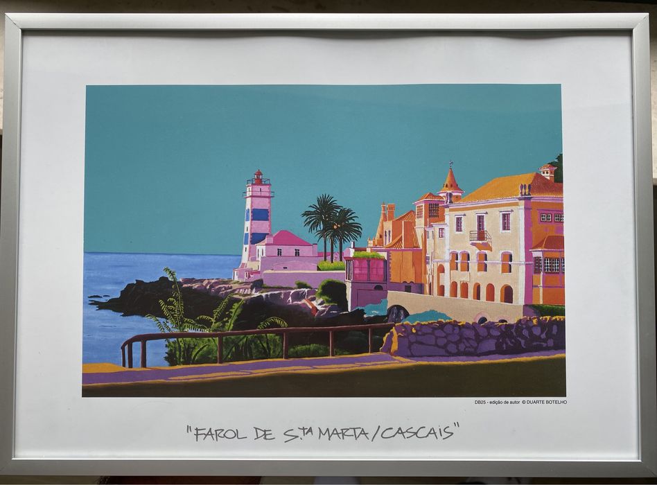 Litografia com moldura de Duarte Botelho