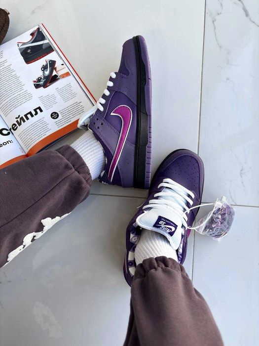 Чоловічі кросівки Nike SB Dunk Lobster Concepts фіолетовий NK501 ХІТ