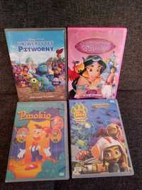 Bajki na DVD Podróż księżniczki Dżasminy Uniwersytet Potworny Pinokio