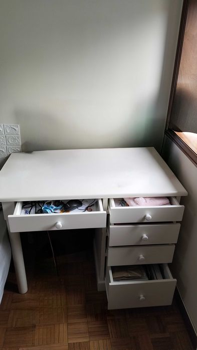 Secretaria branca 5 Gavetas