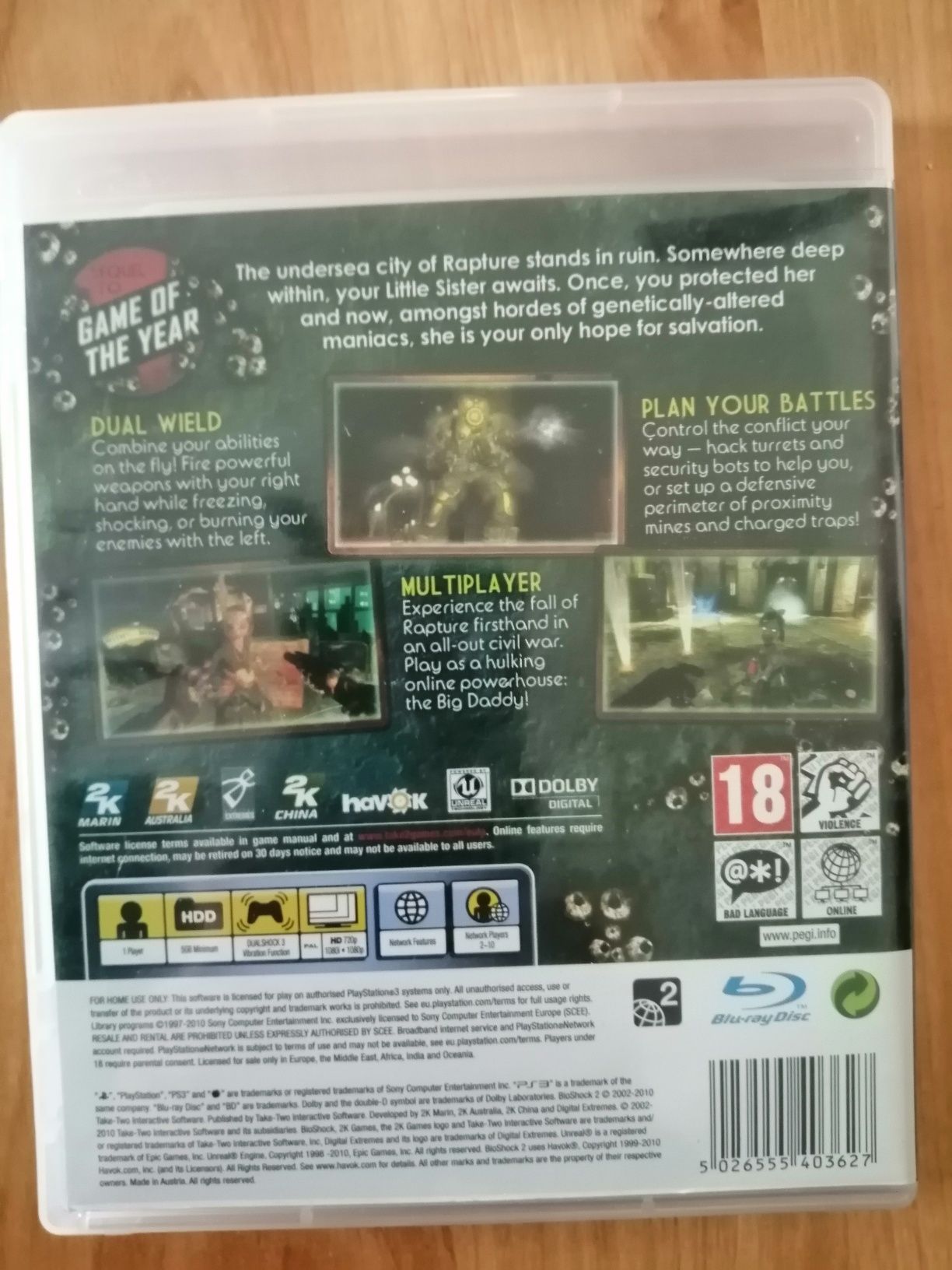Jogo Bioshock 2 PS3