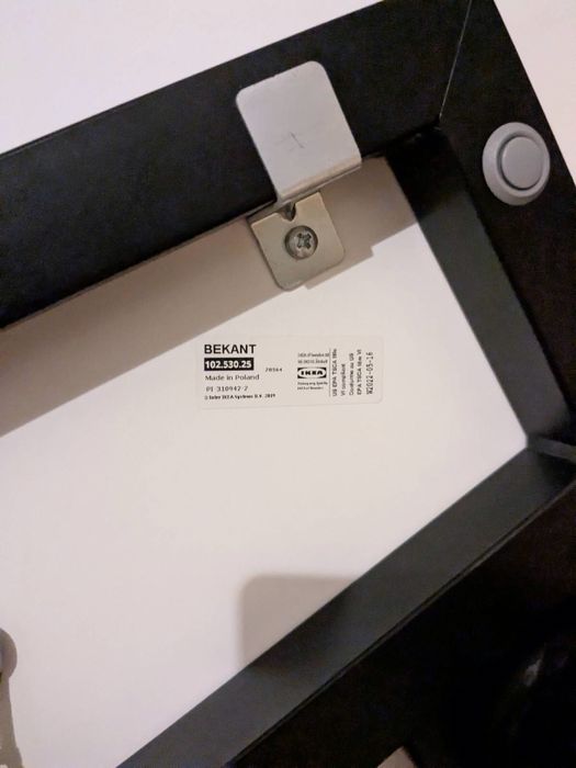 Biurko narożne lewe Ikea Bekant regulowane 160x110cm