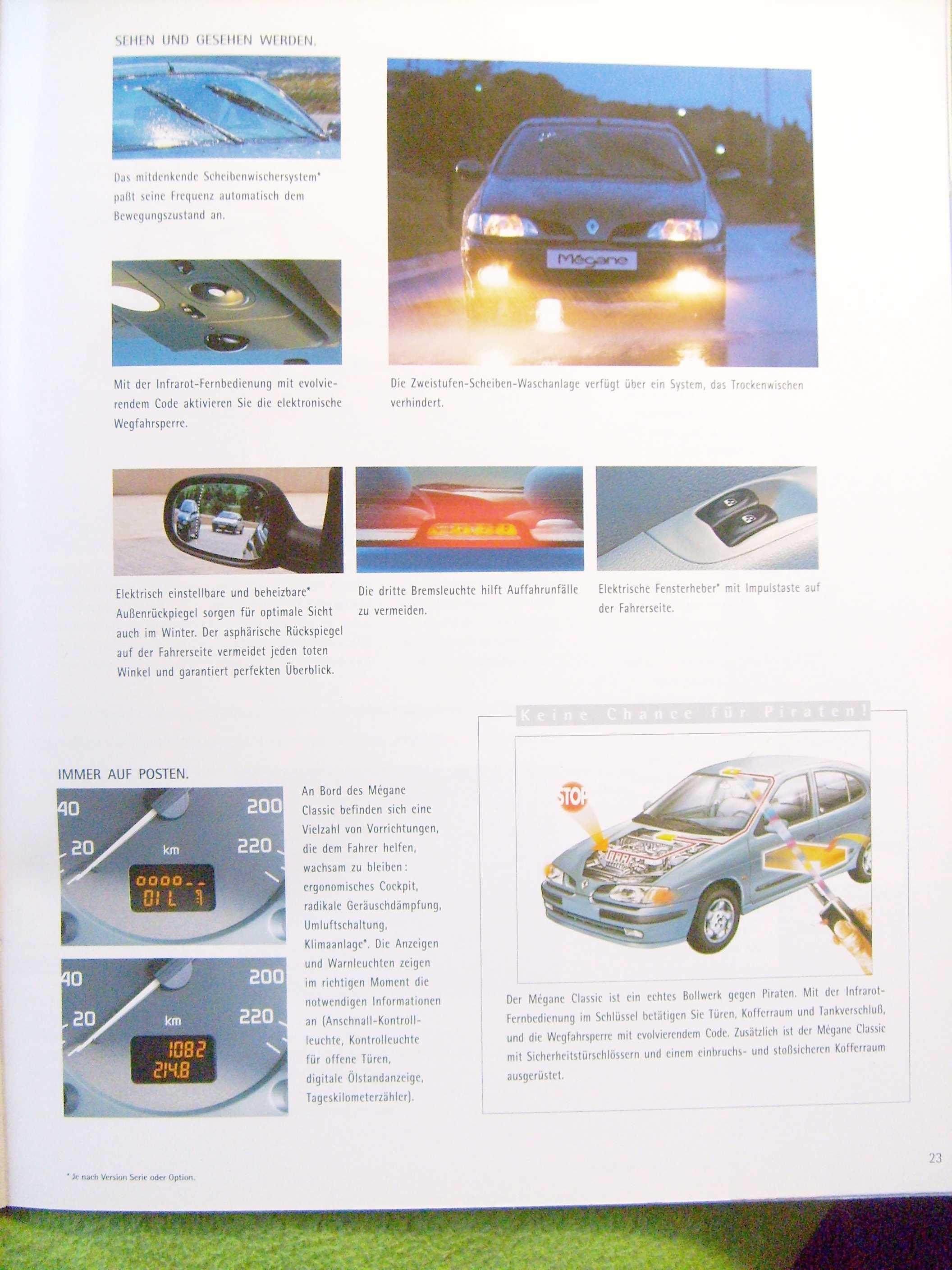 RENAULT Megane Mk1 Classic / model '97 * prospekt 38 str. duży format