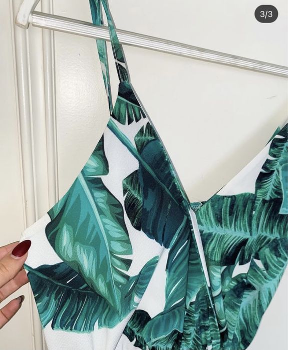 Macacão calçao padrão tropical