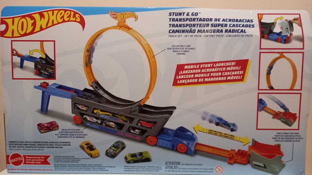 Хот вілс автовоз з треком Stunt&go