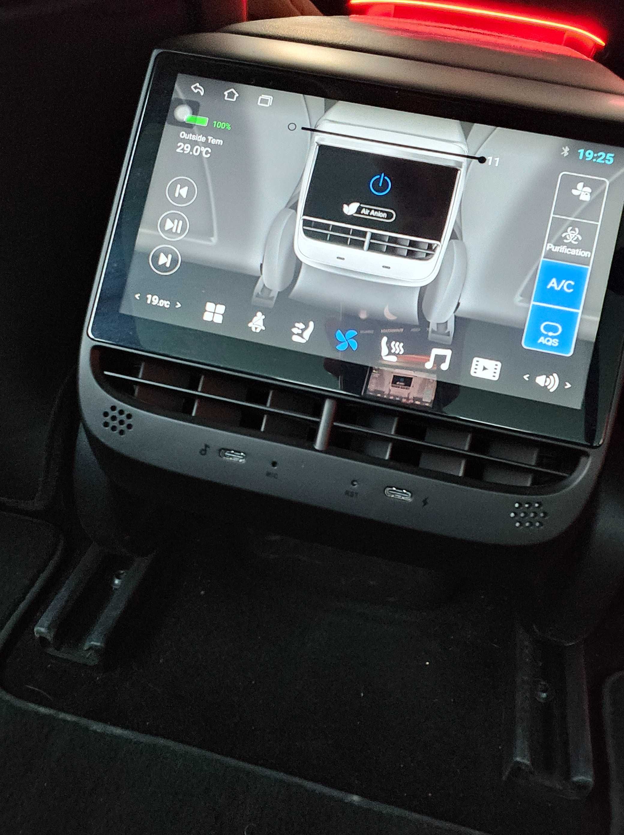 Ecrã transeiro Tesla Model 3 /Y CarPlay e Android Auto