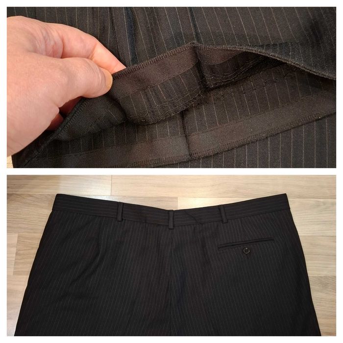 Костюм мужской черный пиджак брюки большой размер 58-60