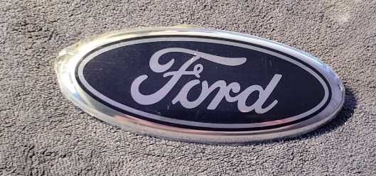 Nowy emblemat znaczek Ford 144x58mm wypukły srebrno niebieski logo