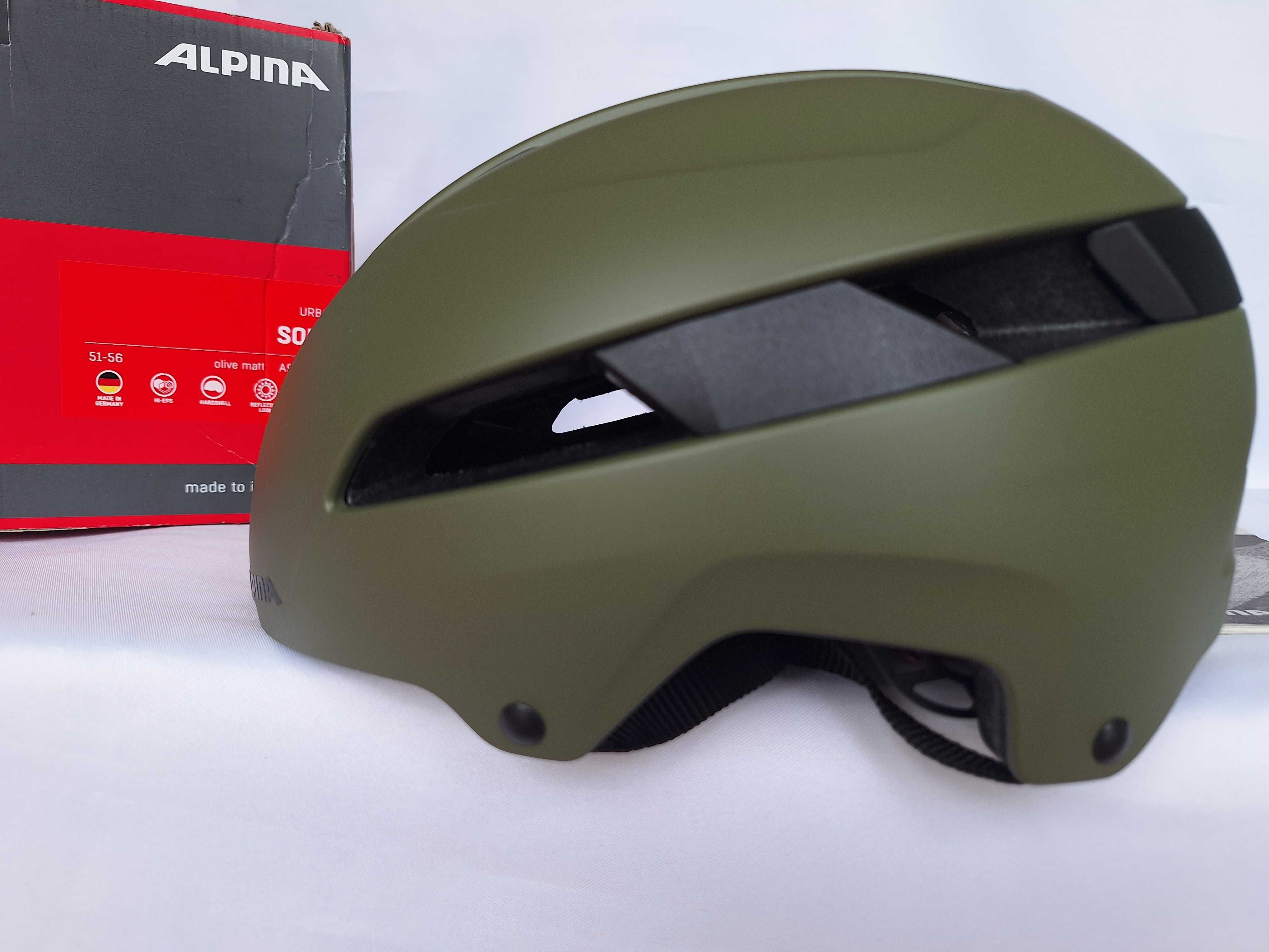 Kask rowerowy Alpina Urban Soho Olive Matt S 51-56cm