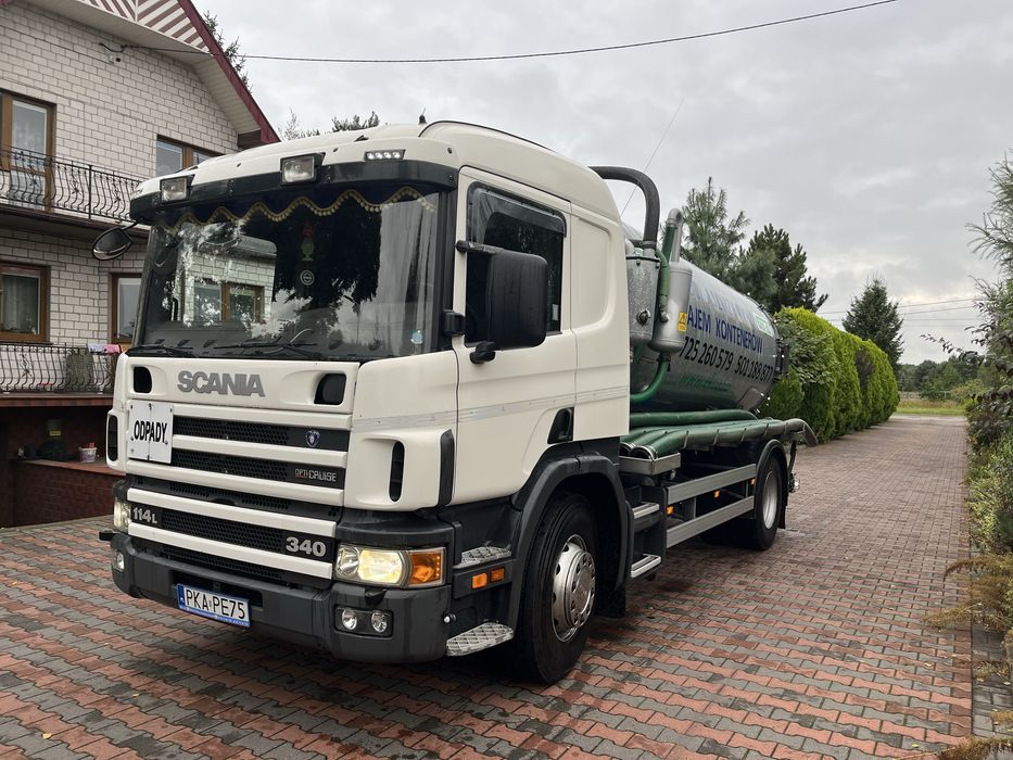 Scania P340 asenizacyjny, zbiornik OCYNKOWANY 12 m3 MEPROZET KOŚCIAN