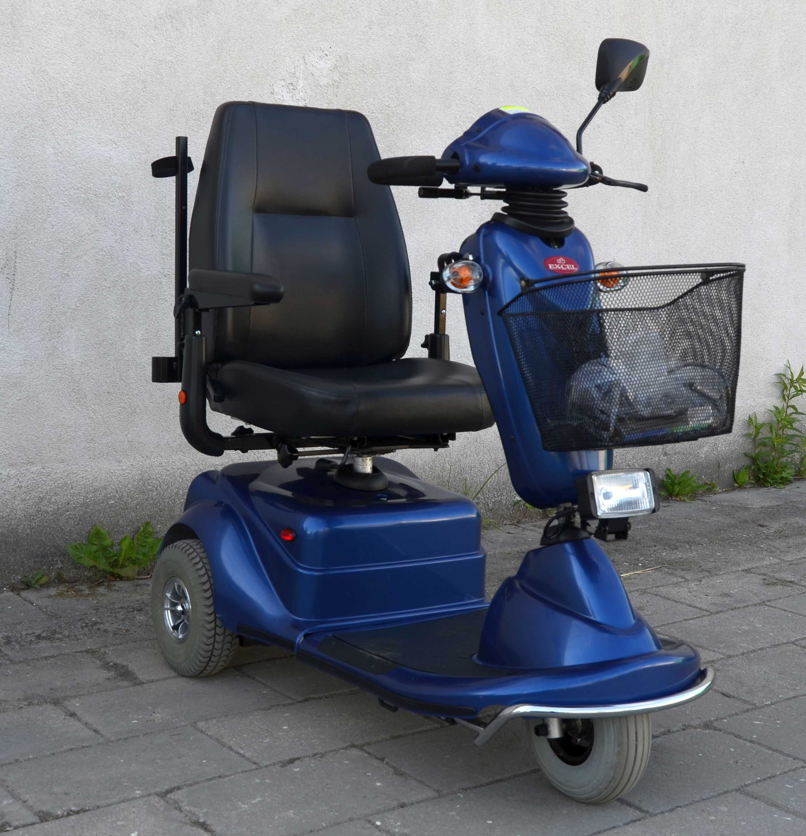 Elektryczny wózek inwalidzki skuter trójkołowy EXEL GALAXY navigator