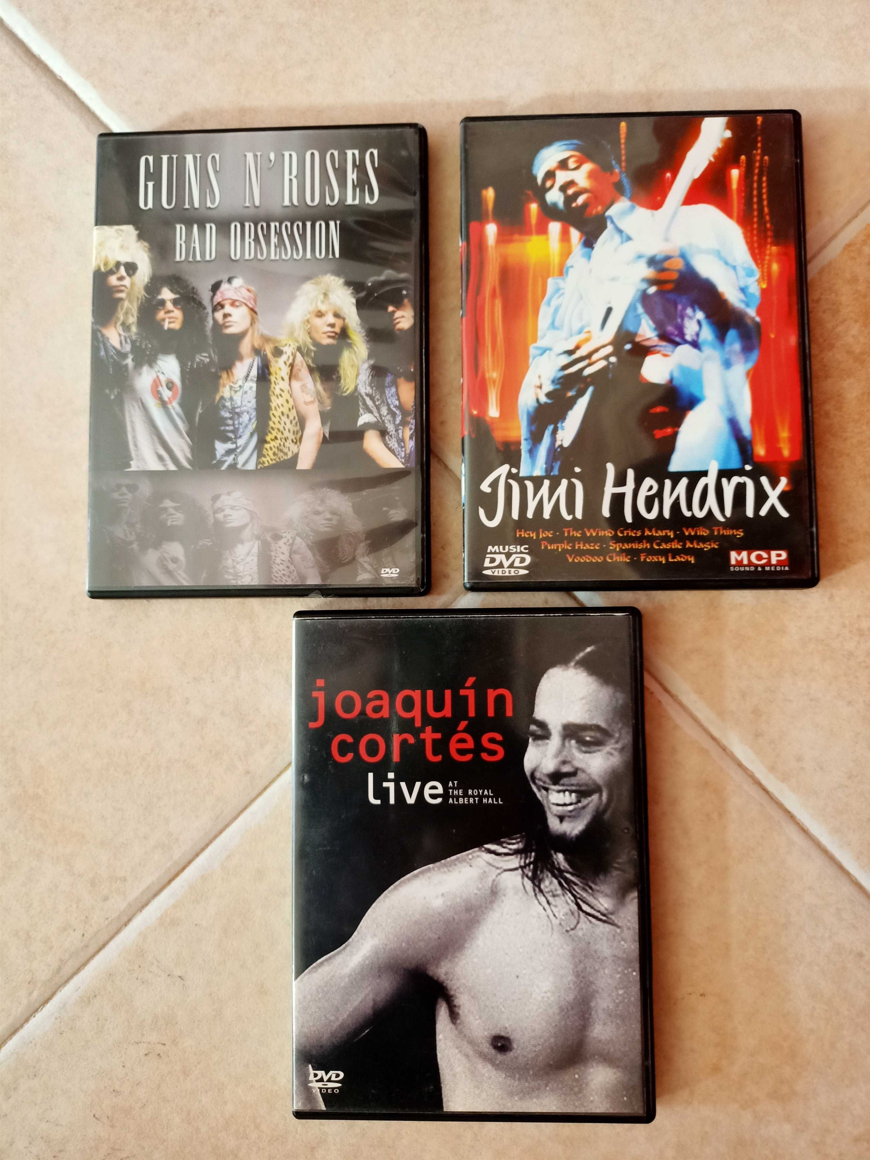 DVDs música e filmes